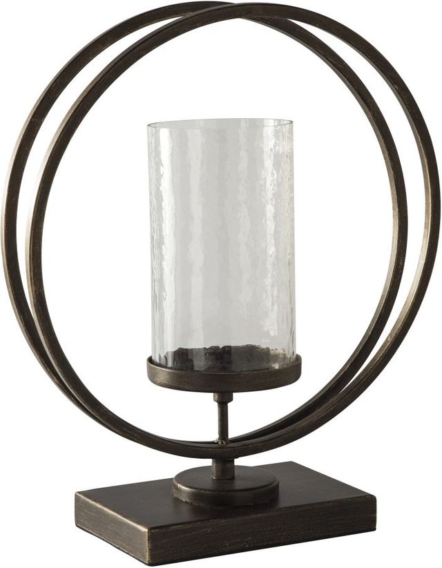 Signature Design by Ashley® Jalal Antique Gold Candle Holder-1