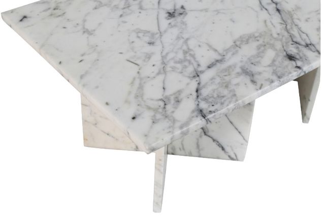 Meridian Furniture Verona White Marble Coffee Table-3