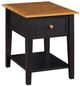 TEI Quinton Black/Pecan End Table-0