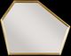 Century® Grand Tour Furniture Reyes Glass Top Side Table with Brass Frame-2
