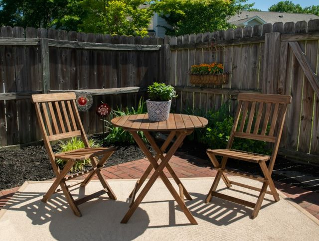 Linon Catalan 3-Piece Acorn Brown Bistro Set-1