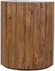 Porter International Designs Pinion Black End Table with Walnut Base-1