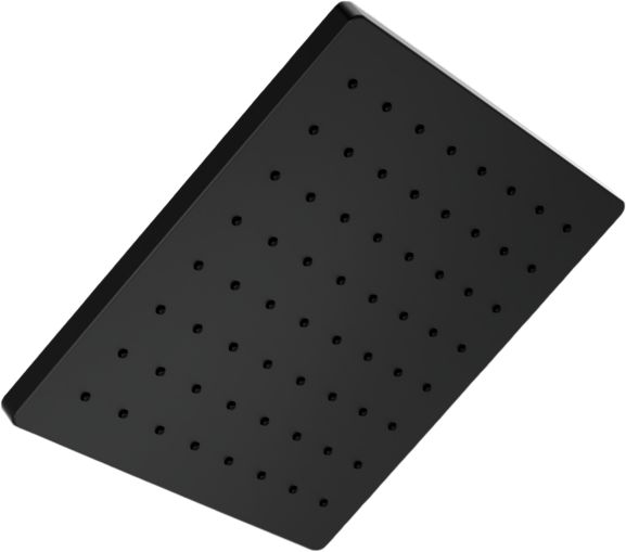 Delta Modern Matte Black Square Single Setting Raincan-0