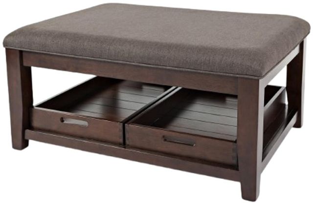 Jofran Inc. Twin Cities Brown/Charcoal Cocktail Table-2
