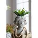 A & B Home Gray Goddess Bust Planter-5