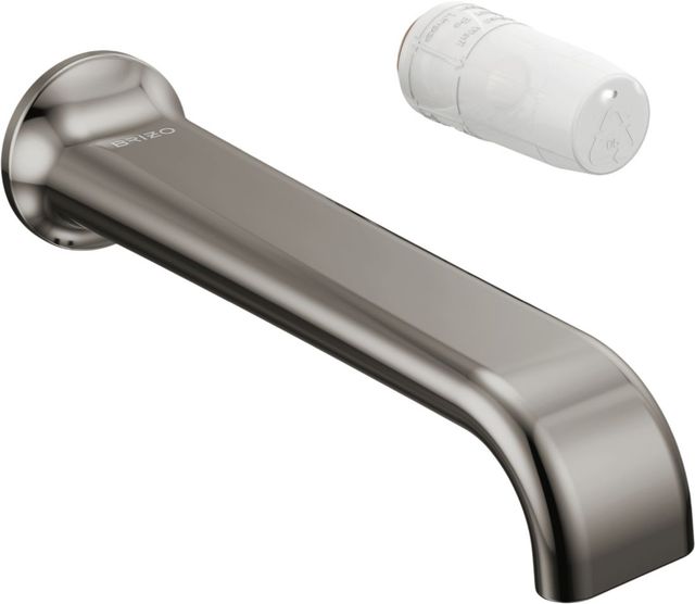 Brizo Allaria® Brilliance® Black Onyx Wall Mount Lavatory Faucet with 2-Hole Single Handle-0