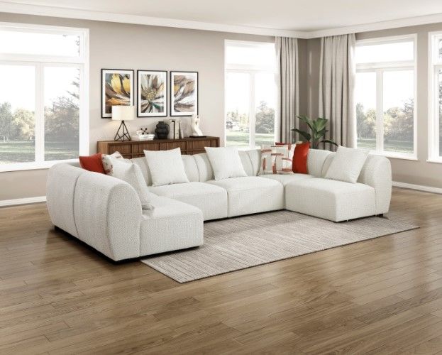 Homelegance® Franz 6-Piece Beige Modular Sectional-1