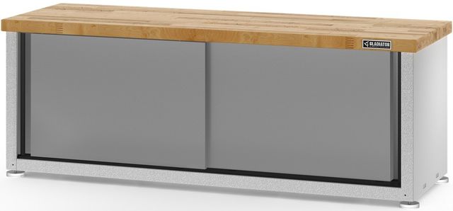 Gladiator® 54" Gray Slate Storage Shoe Bench-3