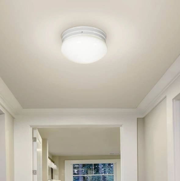 YHD White 2-Light Incandescent Flush Mount Lighting-1
