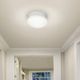 YHD White 2-Light Incandescent Flush Mount Lighting-1