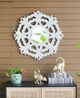A & B Home Rustic White Wall Mirror-5