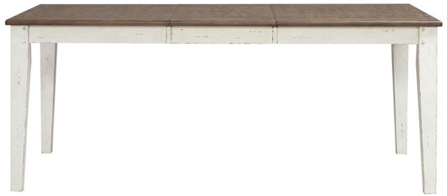 Liberty Furniture Al Fresco Graphite Rectangular Table with Whitestone Base-3