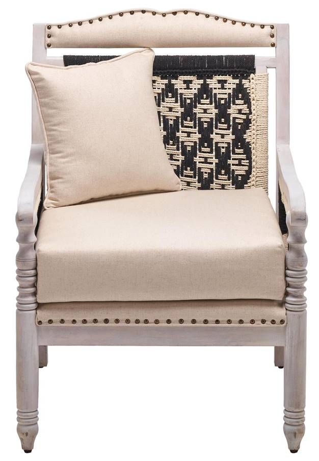 Jaipur Furniture Madeline Beige/White Wash Chair -2