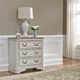 Liberty Furniture Magnolia Manor Antique White/Weathered Bark Bedside Chest with Charging Station-1