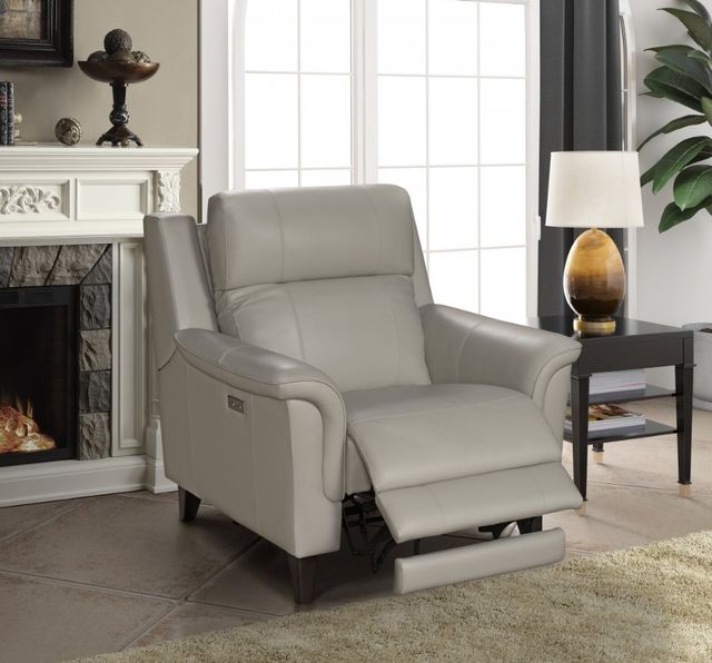 BarcaLounger® Kester Laurel Cream Leather Power Recliner-3