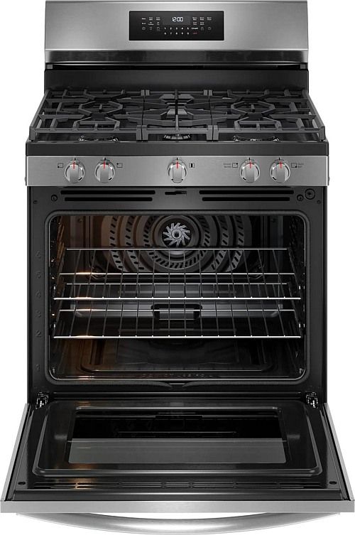 Frigidaire Gallery® 30" Stainless Steel Freestanding Gas Range with Total Convection-1