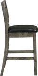 Elements International Nathan 2-Piece Grey Oak Counter Side Chairs-3