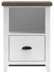 Legends Home Hampton Barnwood/Jasmin White File Cabinet-3