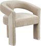 Crestview Collection Florence Champagne Upholstered Dining Arm Chair-0