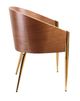 VIG Furniture Modrest Claret Black/Walnut Accent Chair-1