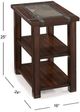 Magnussen Home® Roanoke Cherry Chairside End Table with Slate Top -1