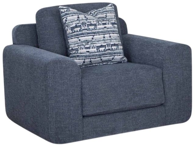 Franklin™ Santorini Everly Indigo Swivel Chair-0