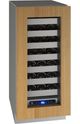 U-Line 5 Class Collection 15” 2.9 Cu. Ft. Panel Ready Wine Cooler with Reversible Hinge Glass Door-0