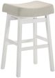 Armen Living Lenon Dune Cloud/White Barstool-0