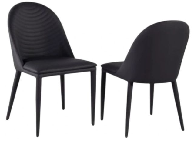 Furniture of America® Lenvik 2-Piece Black Dining Side Chair Set-0