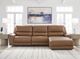 Signature Design by Ashley® DeepWakes 3-Piece Caramel Right-Arm Facing Power Reclining Sofa Sectional and Chaise-2