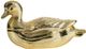 A & B Home Gold Duck Trinket Box-2