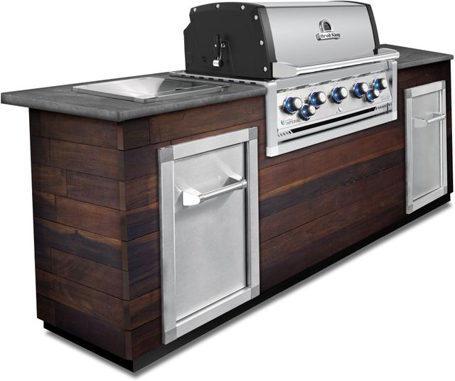 Broil King® Imperial™ 590 5-Burner Stainless Steel Built-In Natural Gas Head-1