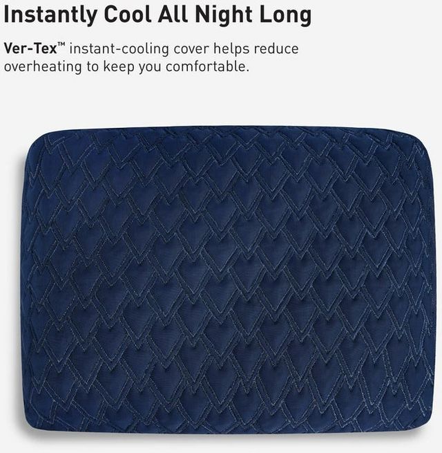 BEDGEAR® Night Ice 1.0 Performance® Blue Medium Standard Bed Pillow-6