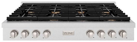 ZLINE Paramount Series 48" Satin Stainless Steel Gas Cooktop