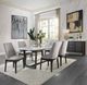 ACME Furniture Madan White Dining Table with Weathered Gray Base-1