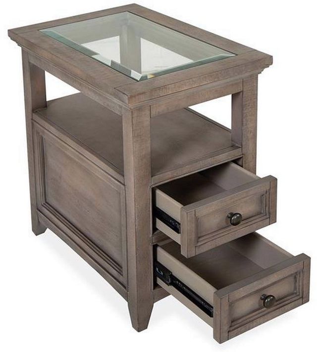 Magnussen Home® Paxton Place Dovetail Grey Chairside End Table-1