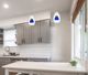 Cal® Lighting & Accessories Frosted Blue Mini Pendant-2