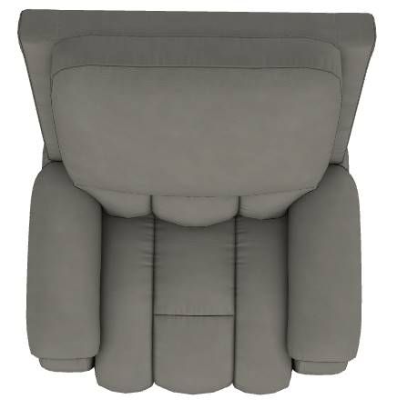 La-Z-Boy® Greyson Blue Grey Leather Power Rocking Recliner with Headrest-4