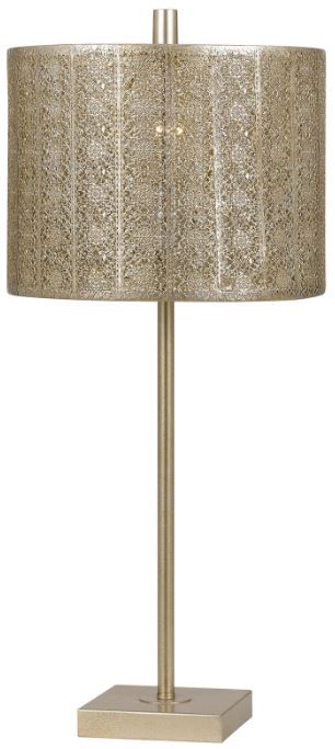 Cal® Lighting & Accessories Falfurrias Warm Silver Table Lamp-0