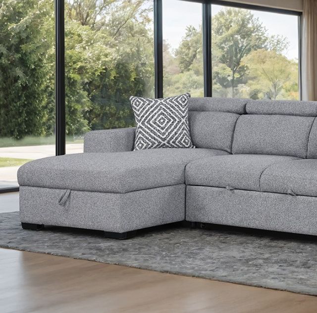 Furniture of America® Chatteris Gray Sectional-1