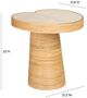 TOV Furniture Felicia Lilypad Glass Top Nesting Table with Natural Base-2
