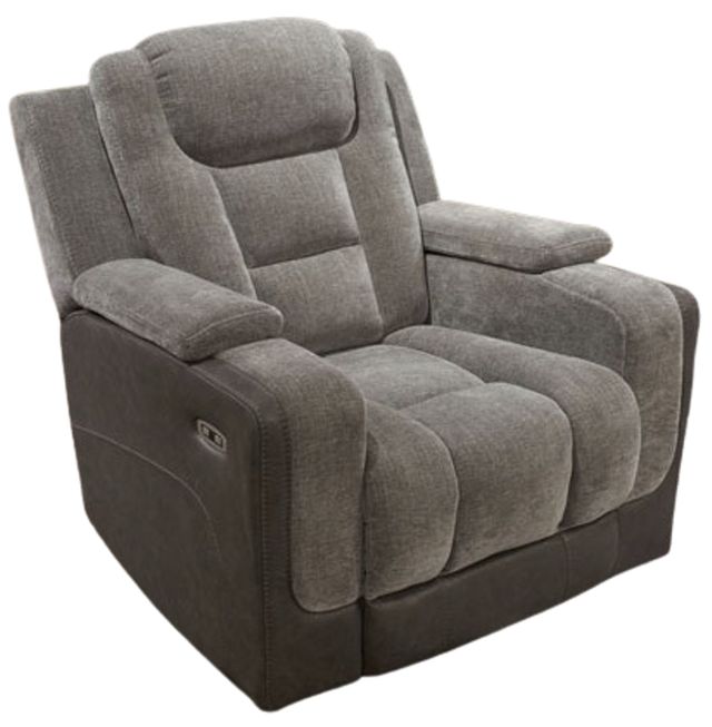 Signature Design by Ashley® Ultimax Shadow Power Recliner with Adjustable Headrest-0