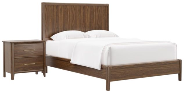 Vaughan-Bassett NordHaven Nordic Walnut King Panel Bed-2