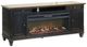 Martin Furniture Hartford Black 76" Fireplace TV Stand-0