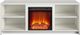 Ameriwood Home Mainstays Courtland White 65'' Eletric Fireplace Media Console-1
