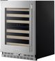 Kitchenaid® 24" PrintShield™ Stainless Built-In Wine Cooler with Full-Extension Wood-Front Racks-5