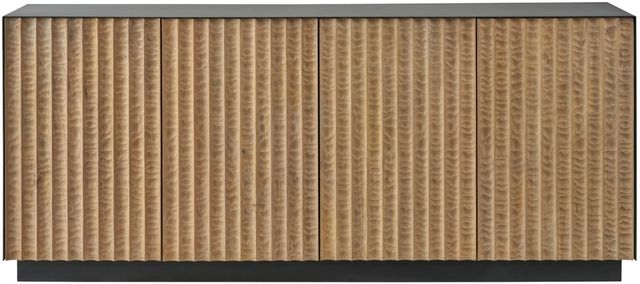 Universal Explore Home™ New Modern Noir Black/Brown Credenza-2