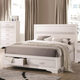 Coaster® Miranda White Eastern King Storage Bed-1