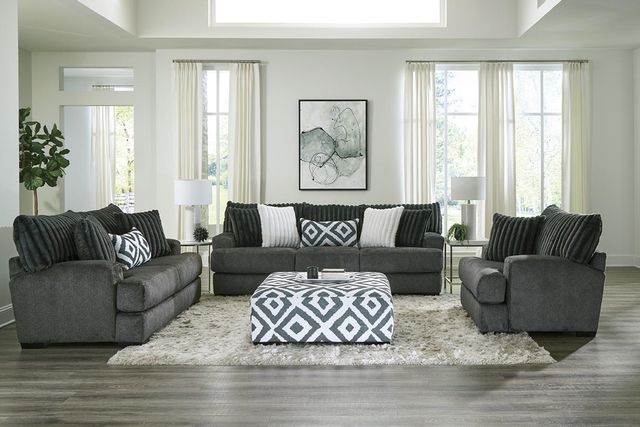 Inspired Home 938 Tweed Gunmetal Sofa-1