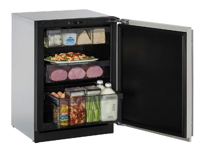 U-Line® Modular 3000 Series 4.9 Cu. Ft. Stainless Steel Compact Refrigerator-1